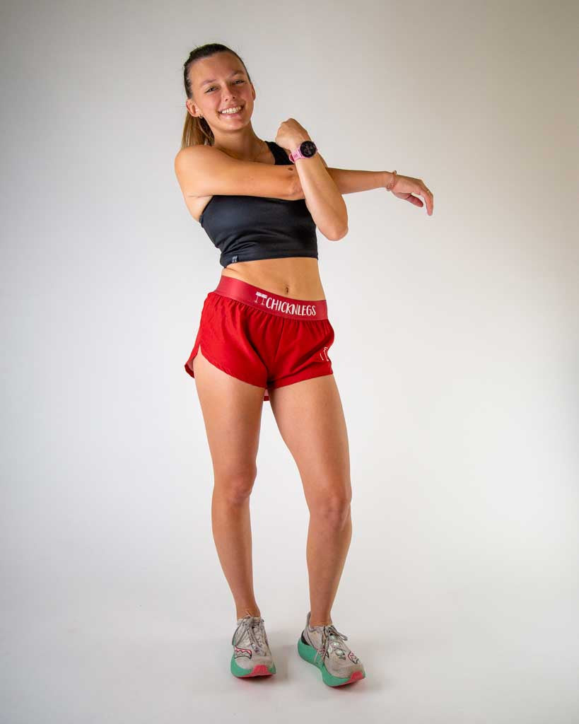 Women's Cardinal Red 1.5" Split Shorts