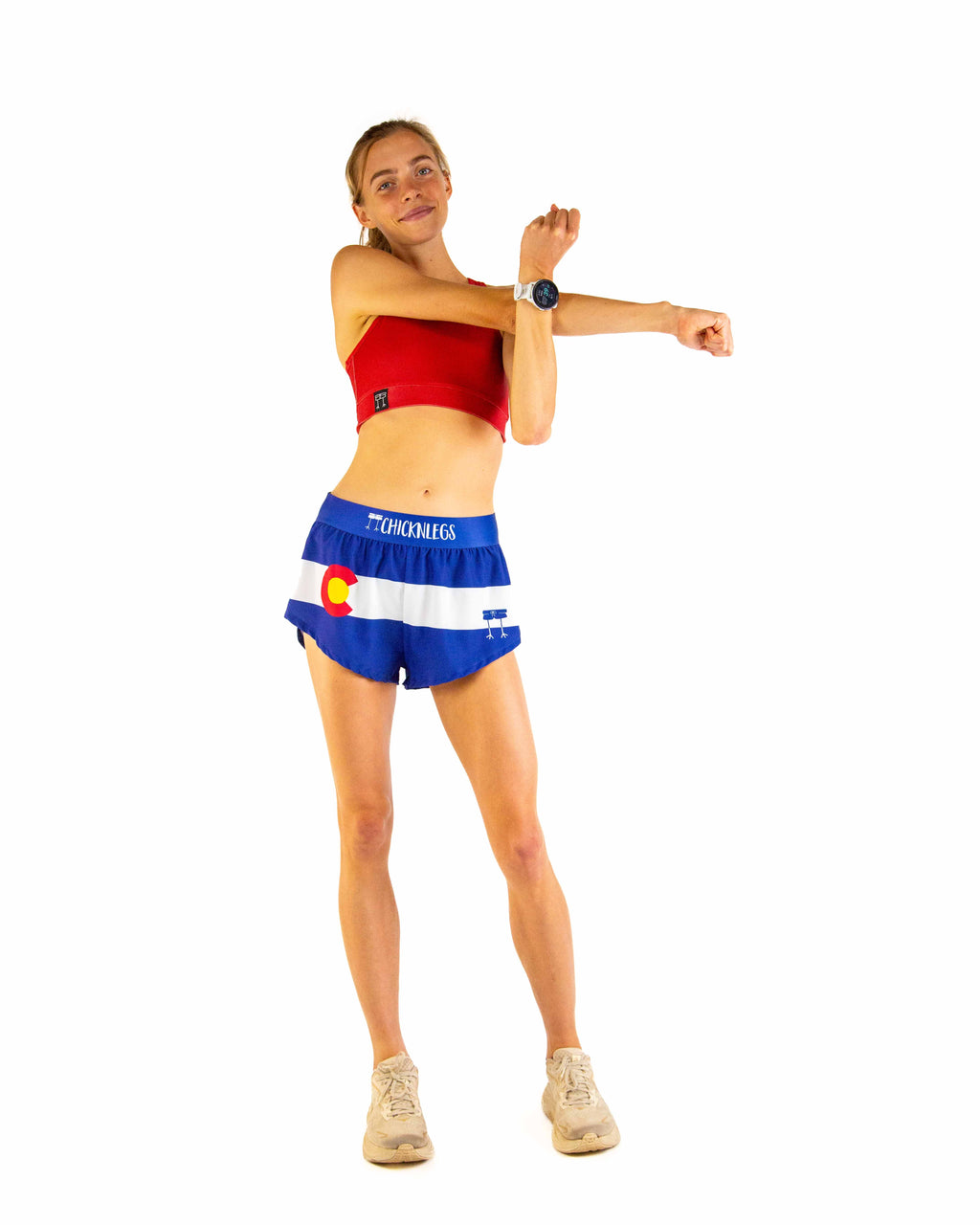Women's Colorado Flag 1.5" Split Shorts