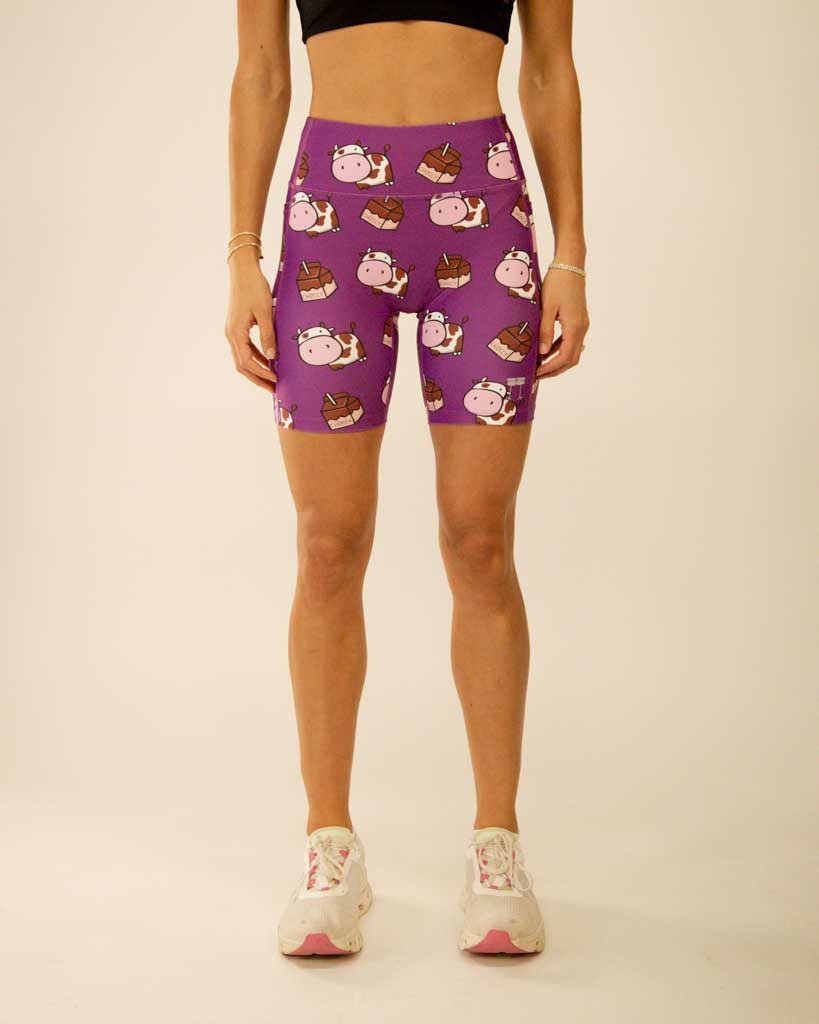 Women's Choccy Cows 7" PWR Compression Shorts
