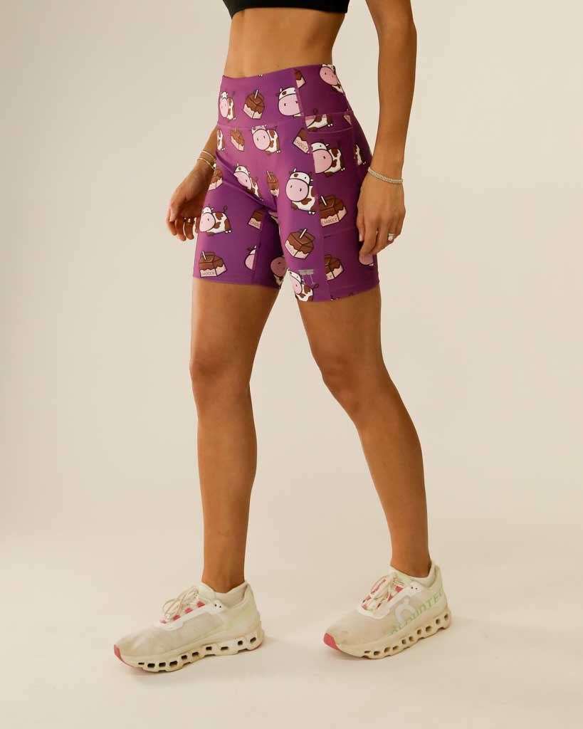 Women's Choccy Cows 7" PWR Compression Shorts