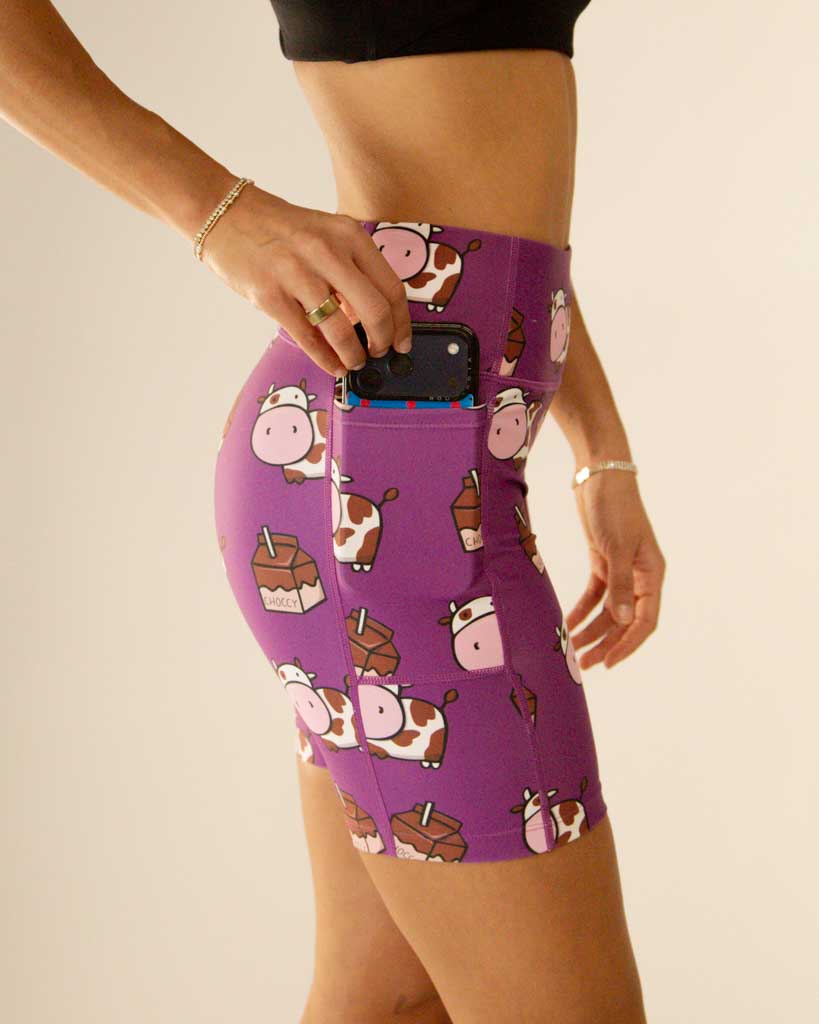 Women's Choccy Cows 7" PWR Compression Shorts