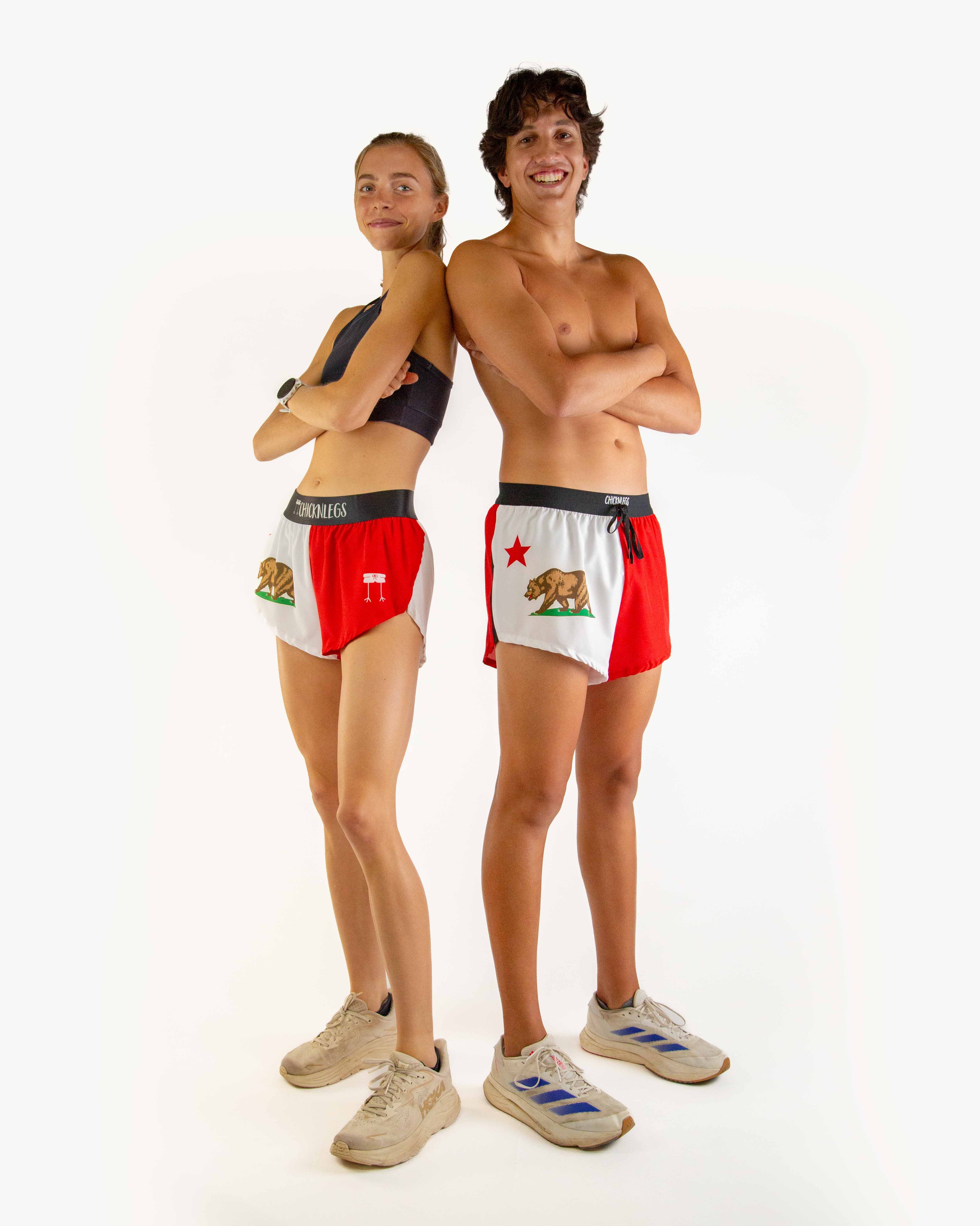Women's California Flag 1.5" Split Shorts
