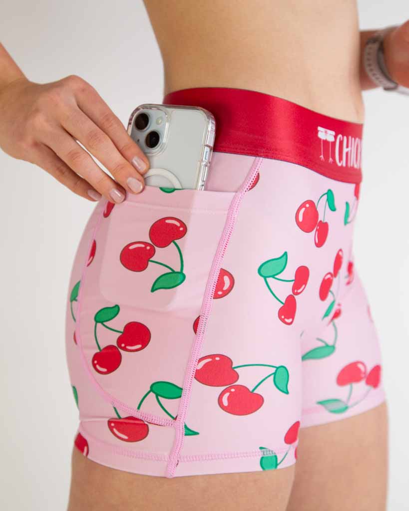 Women's Cherries 3" Compression Shorts