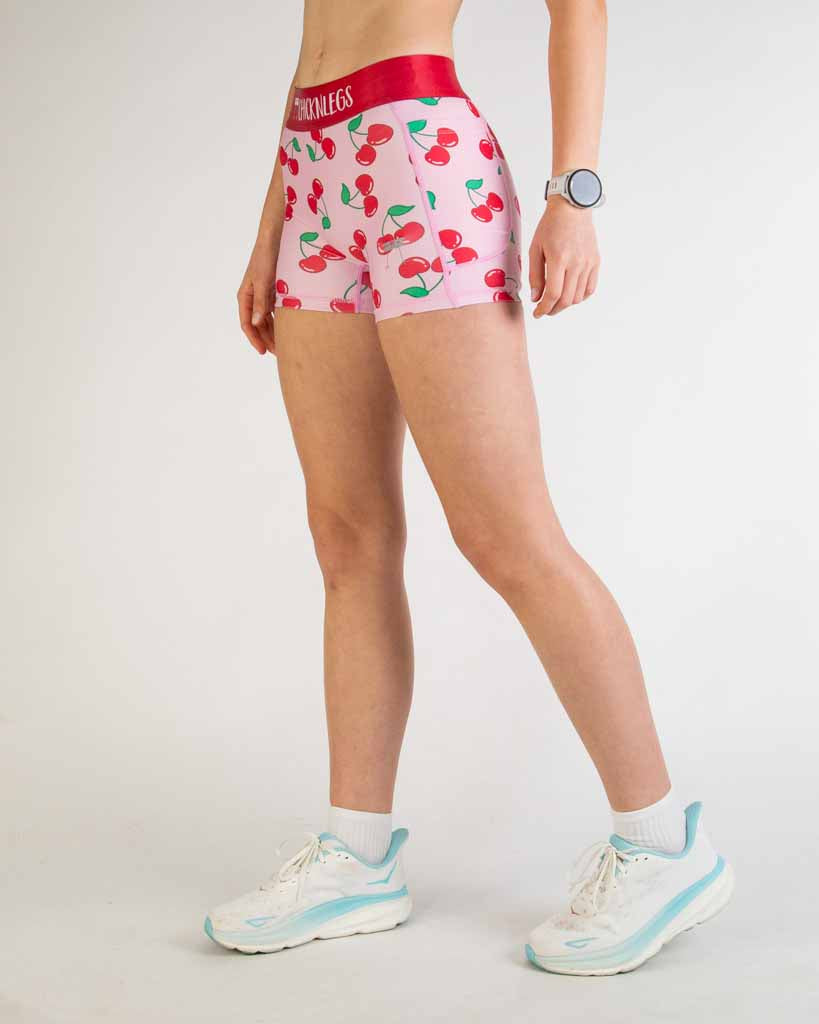 Women's Cherries 3" Compression Shorts