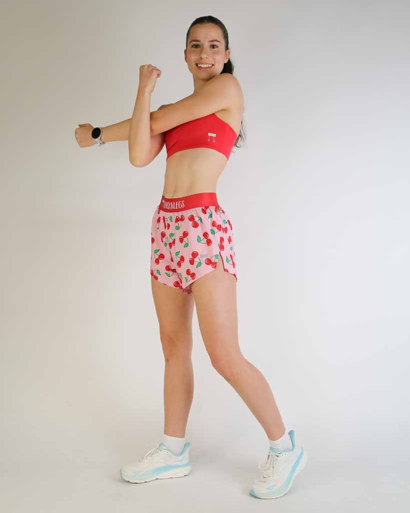 Women's Cherries 4" Split Shorts
