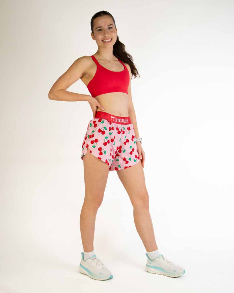 Women's Cherries 4" Split Shorts