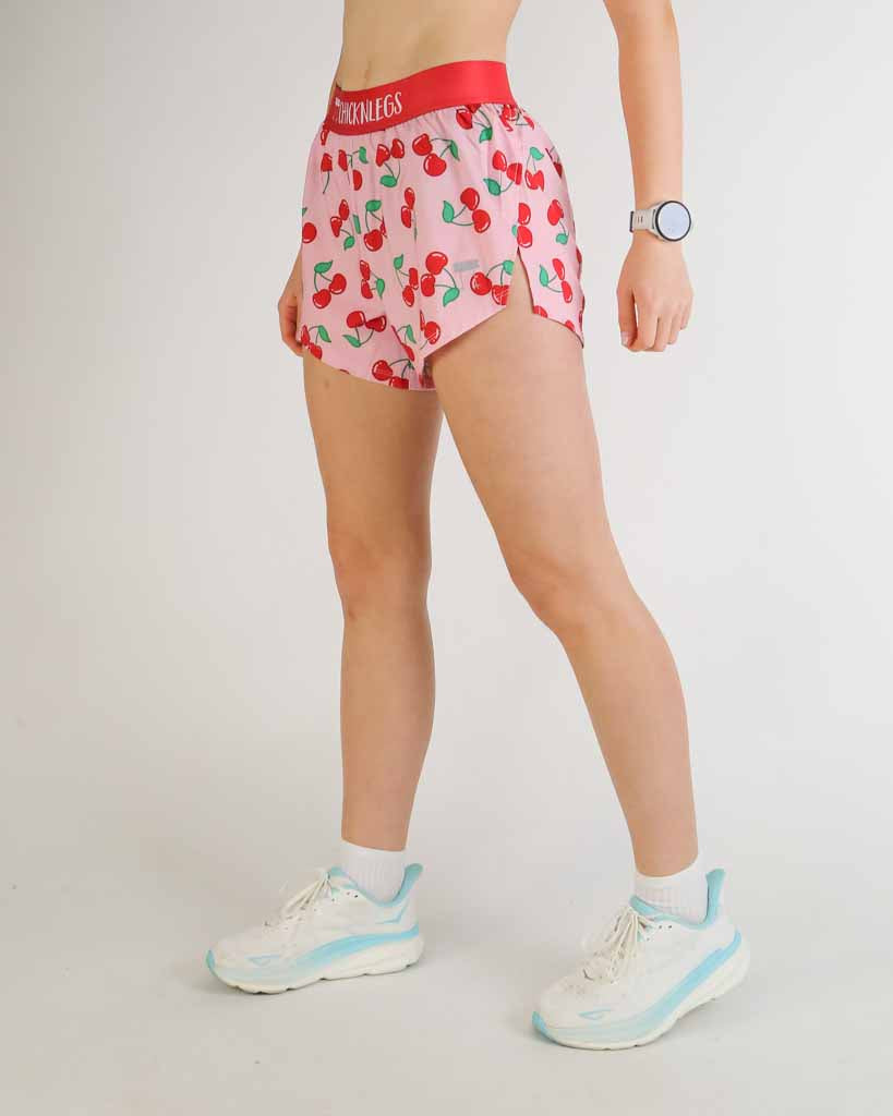 Women's Cherries 4" Split Shorts