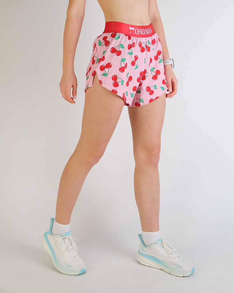 Women's Cherries 4" Split Shorts