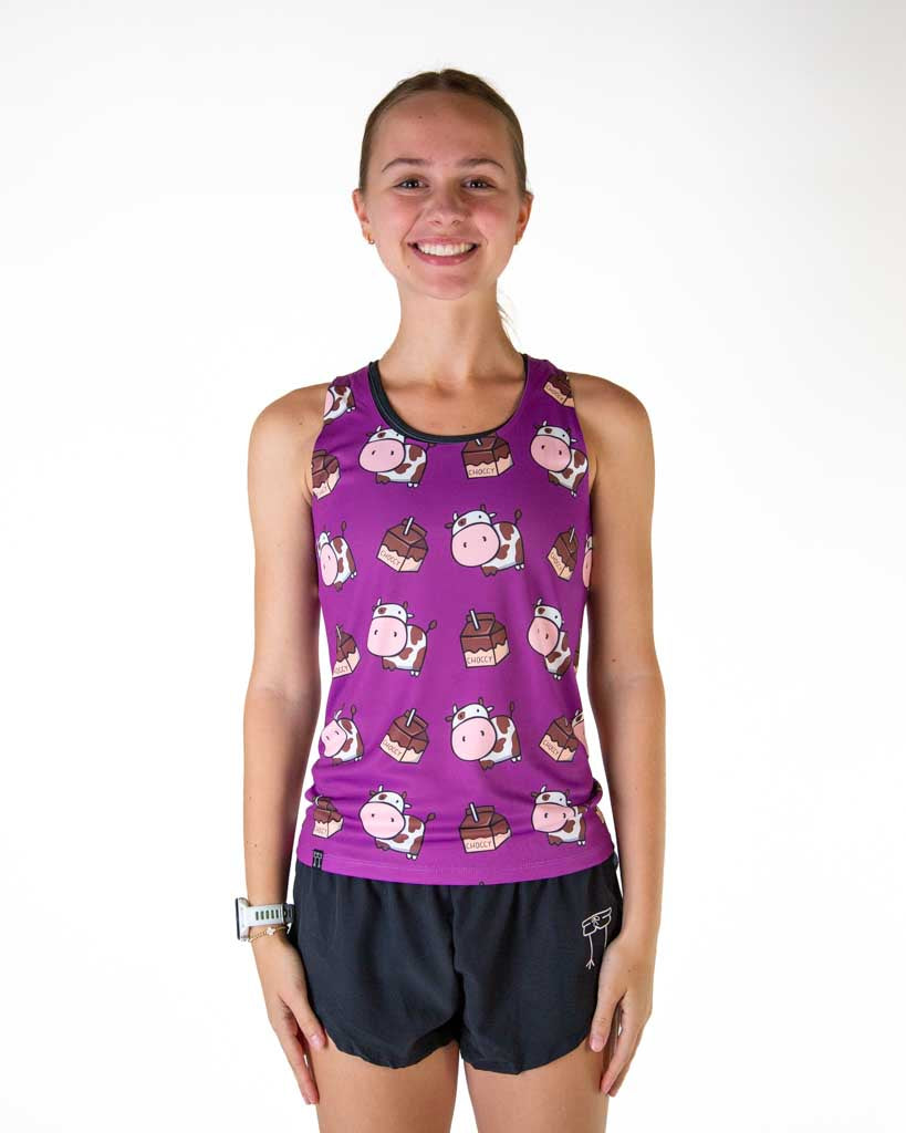 Women's Choccy Cows Performance Singlet