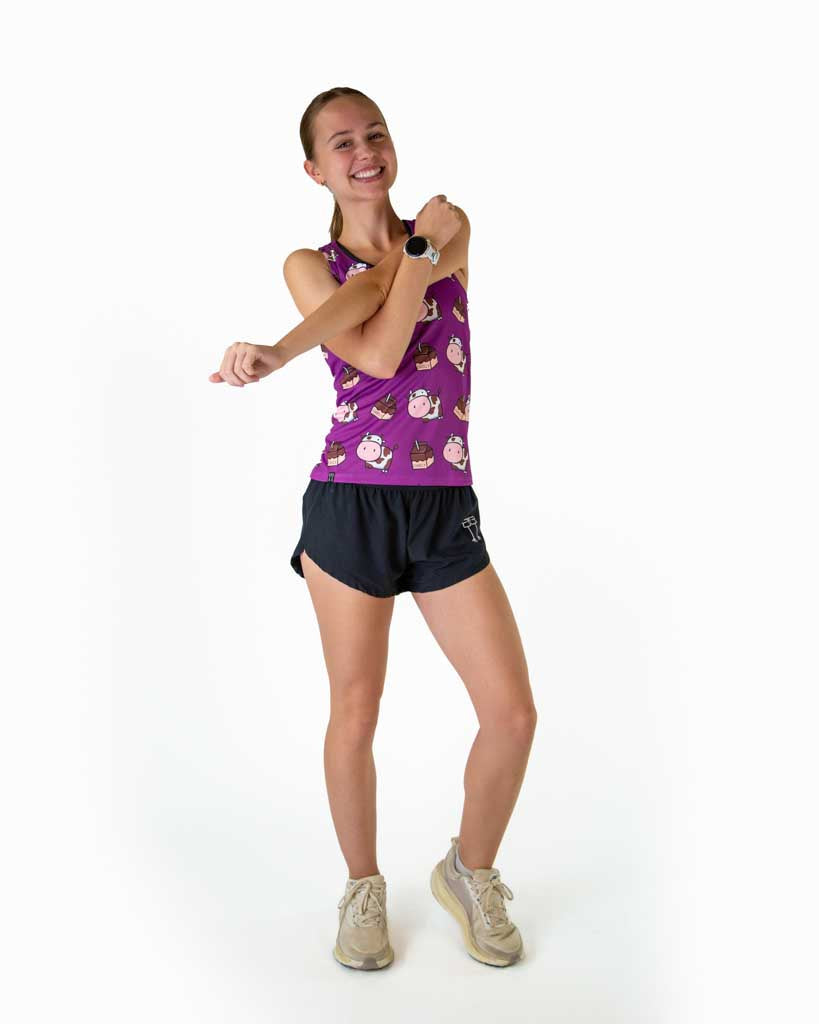Women's Choccy Cows Performance Singlet
