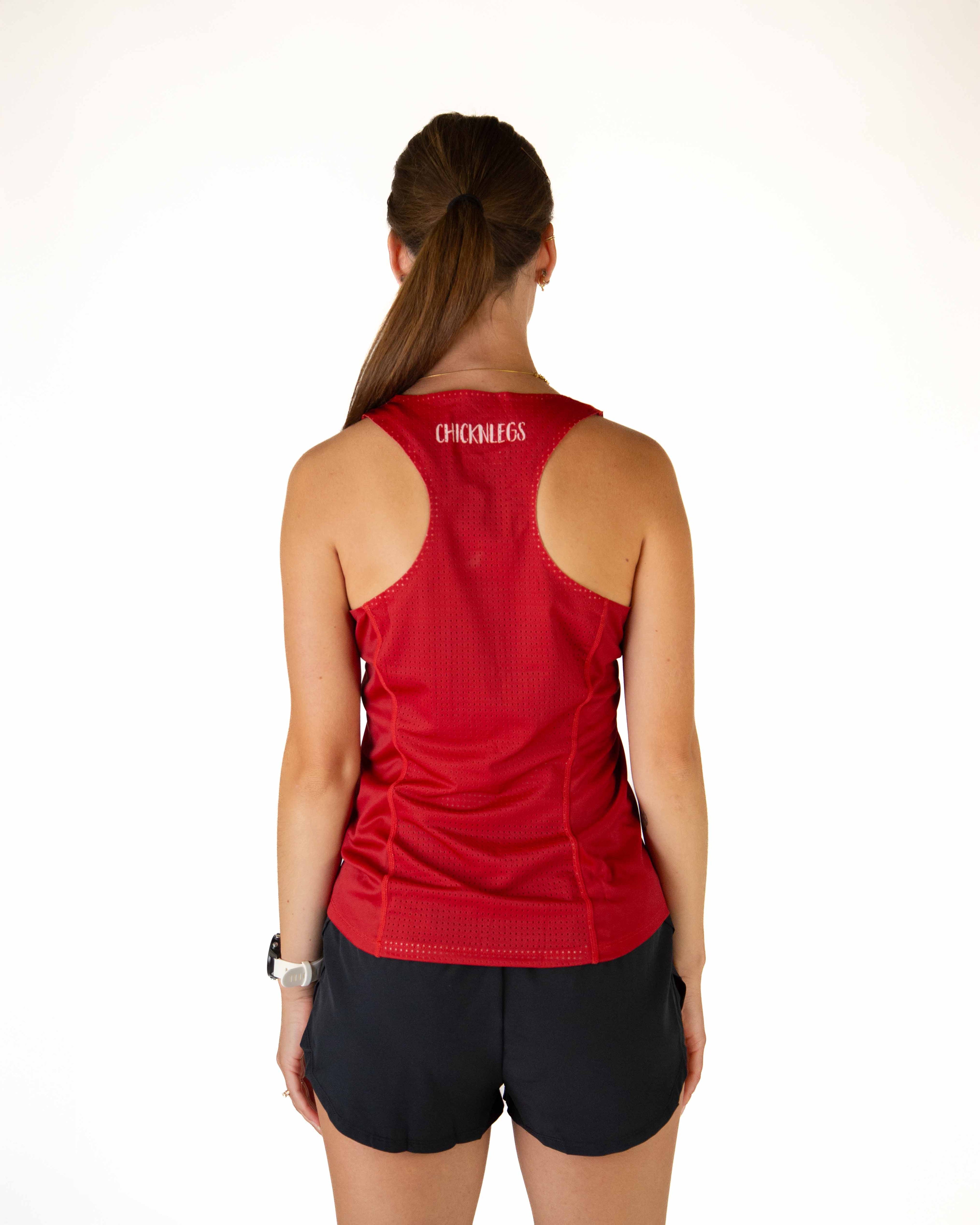 Women's Cardinal Red Performance Singlet