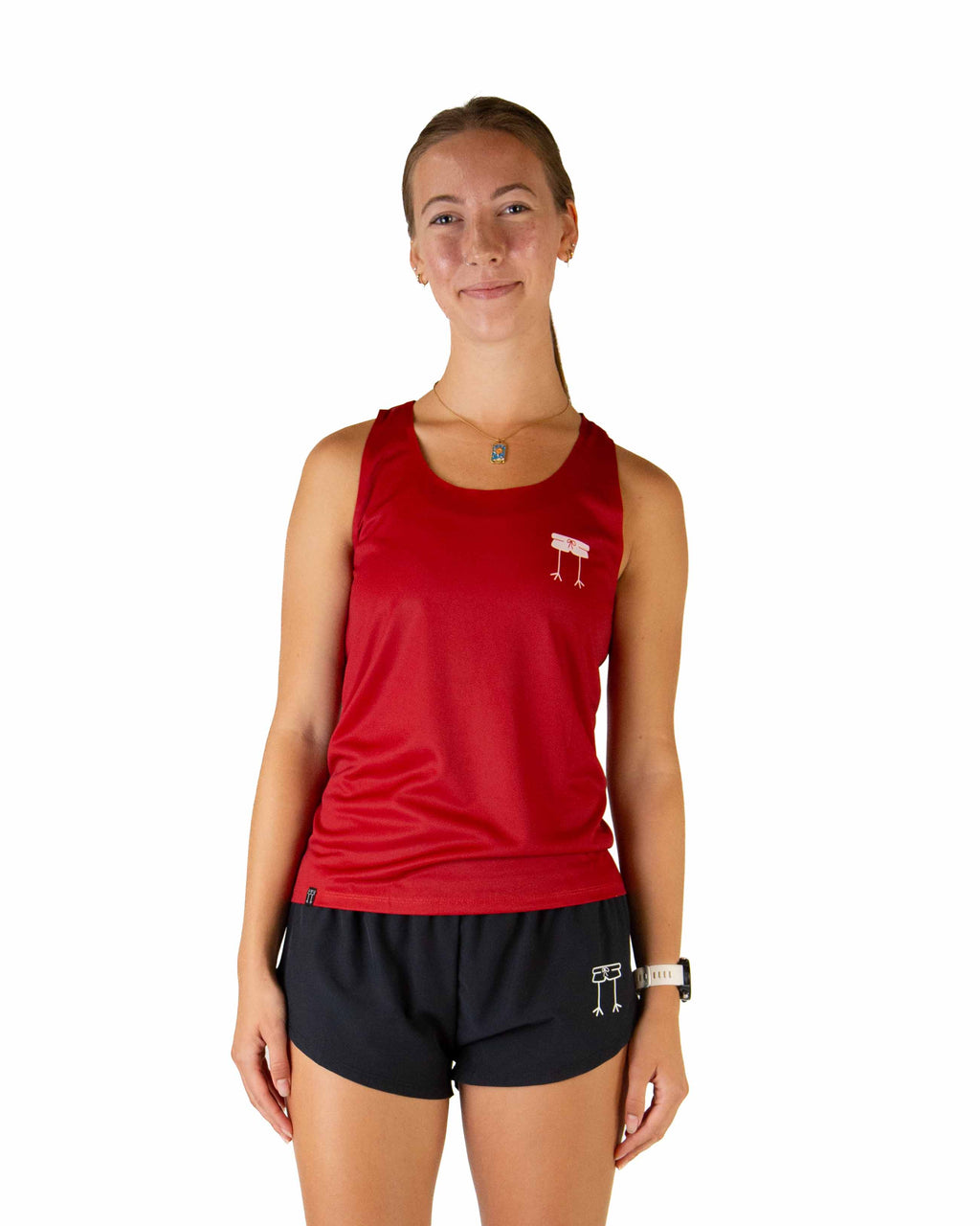 Women's Cardinal Red Performance Singlet