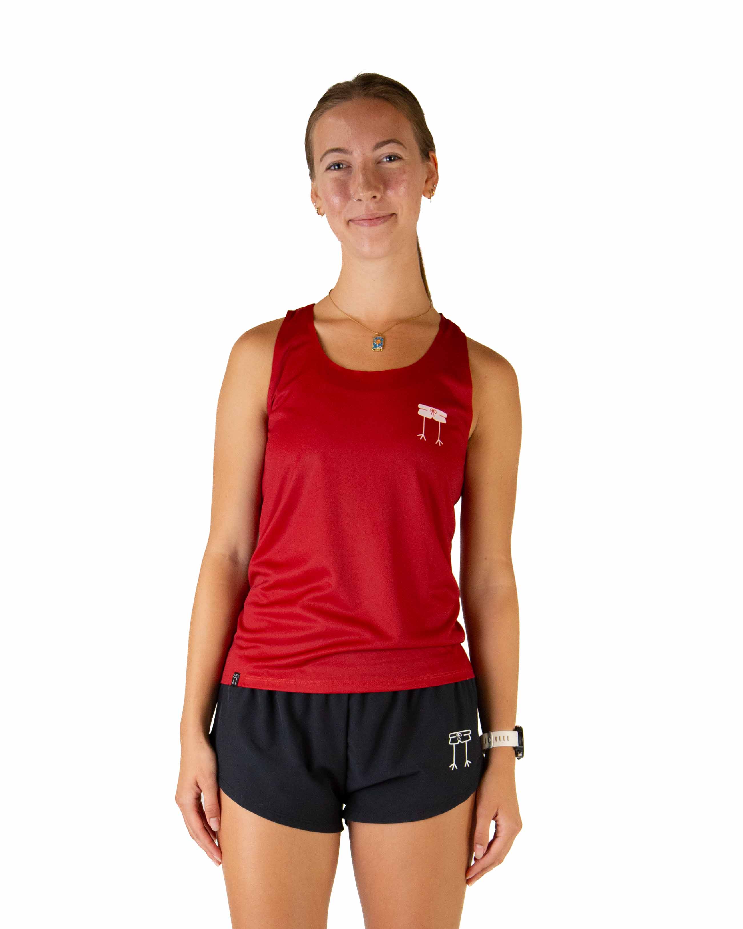 Women's Cardinal Red Performance Singlet