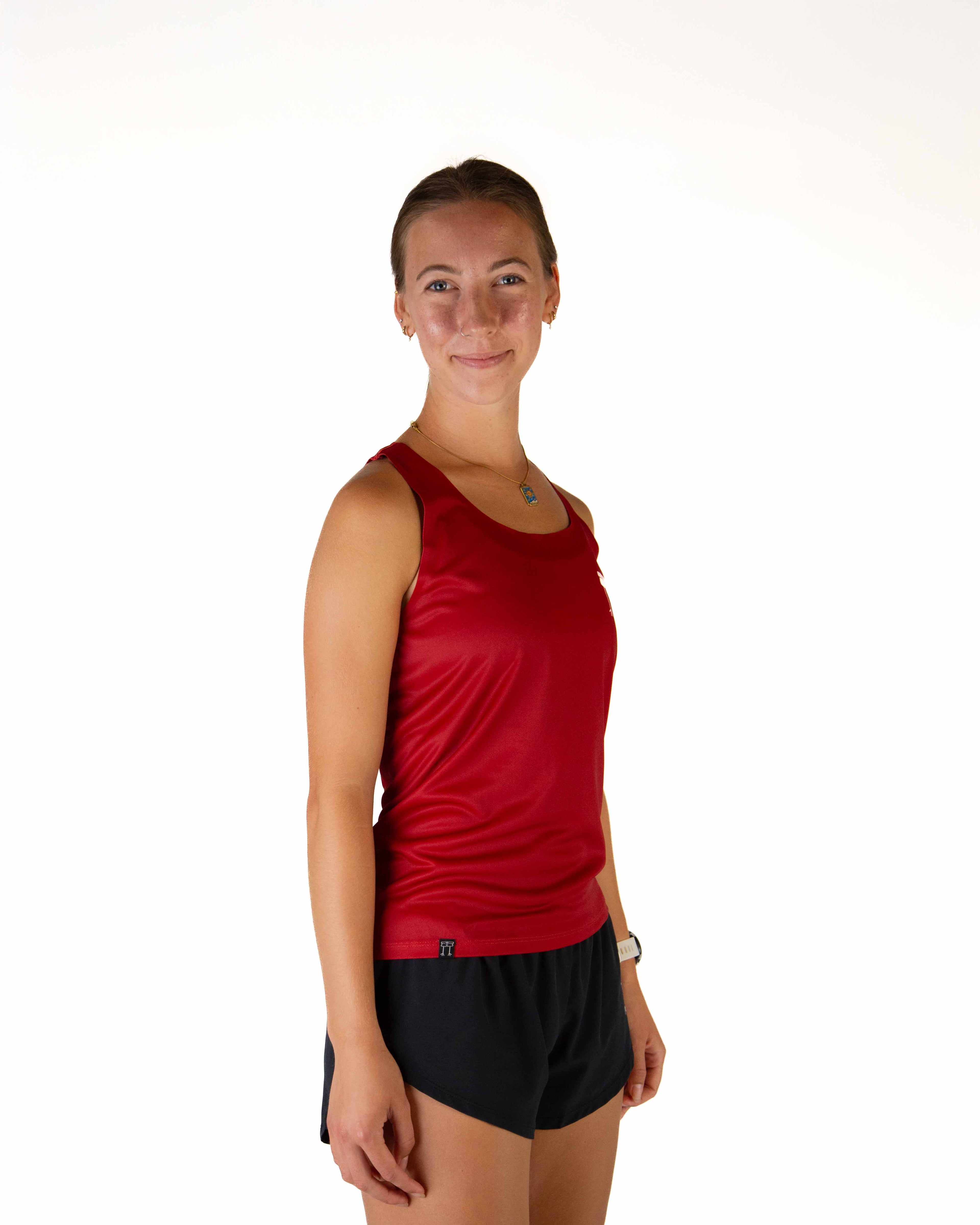 Women's Cardinal Red Performance Singlet