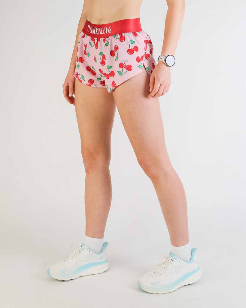 Women's Cherries 1.5" Split Shorts