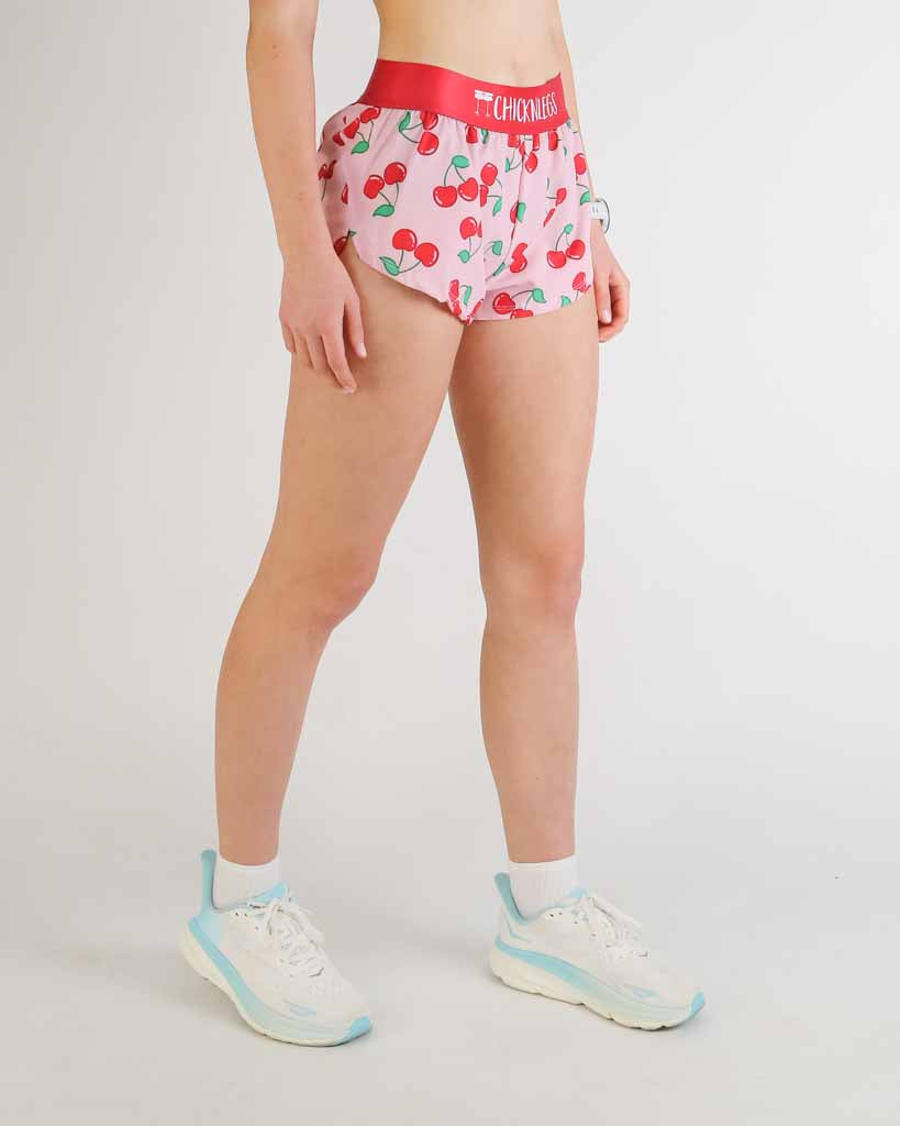 Women's Cherries 1.5" Split Shorts
